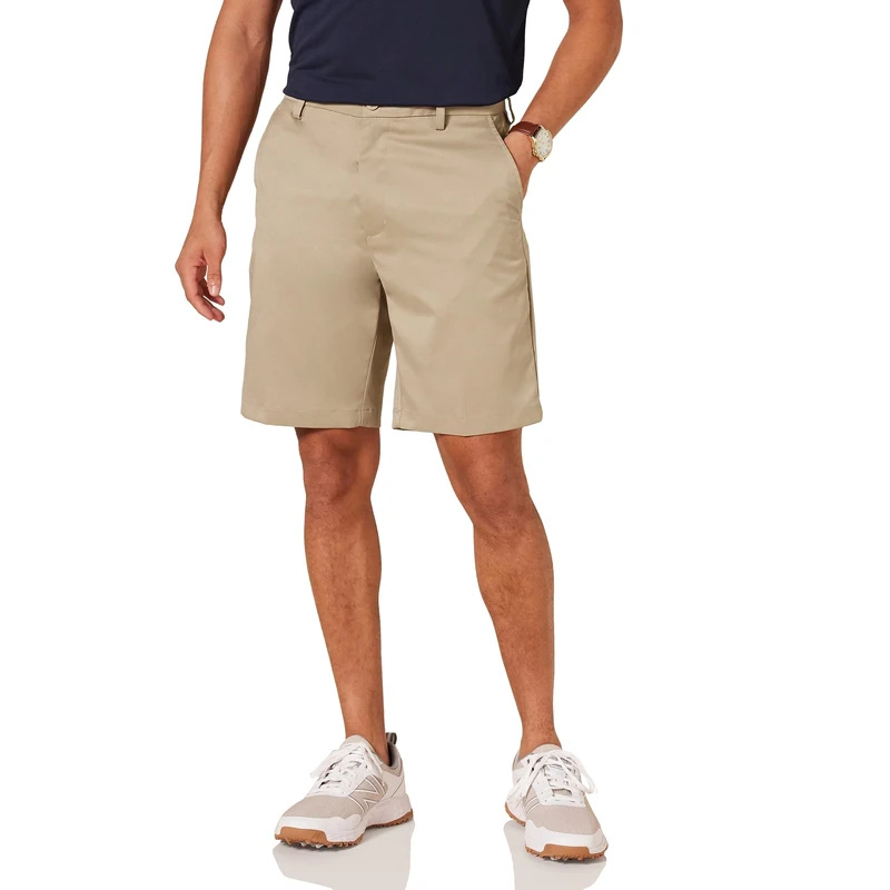 Amazon Essentials Men's Classic-Fit Stretch Golf Short (Available in Big & Tall), Khaki Brown, 34
