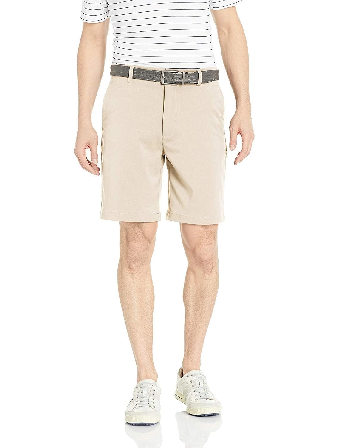 Amazon Essentials Men's Classic-Fit Stretch Golf Shorts (Available in Big & Tall), Stone, 34W