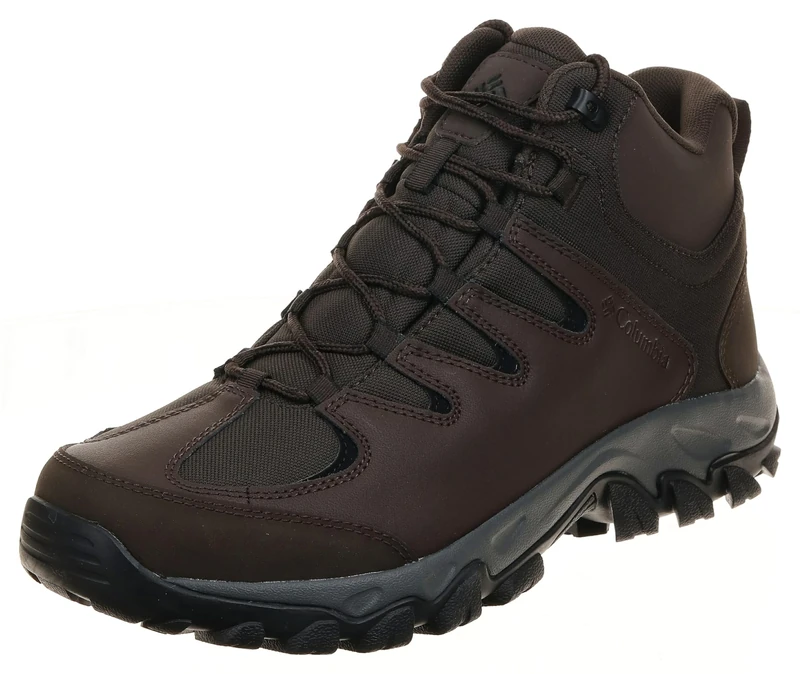 Columbia Men's Buxton Peak Mid II Hiking Shoe, Cordovan/Black, 13 Wide