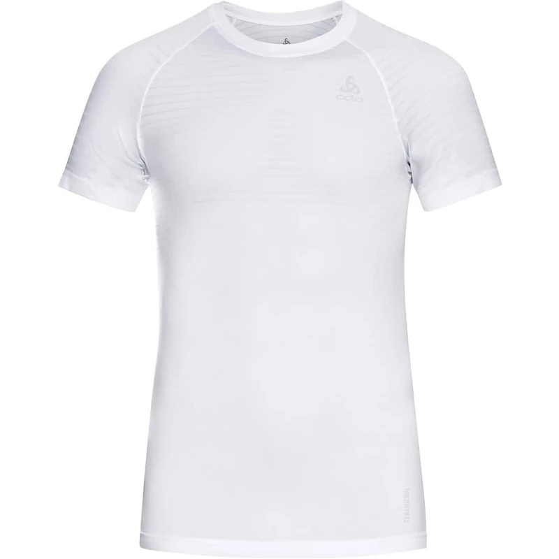 ODLO Men's Performance X-Light Eco Short Sleeve Base Layer, White, M