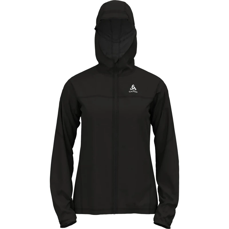 ODLO Women's Zeroweight waterproof jacket, black, XS