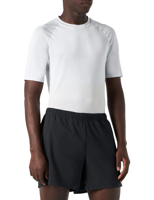ODLO Men's Zeroweight Five inch Running Shorts, Black, XL