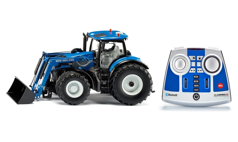 siku 6798, New Holland T7.315 Tractor with Front-Loader, Blue, Metal,Plastic, 1:32, Remote-controlled, Incl. Bluetooth Remote-Control, Control via app possible - Image 1