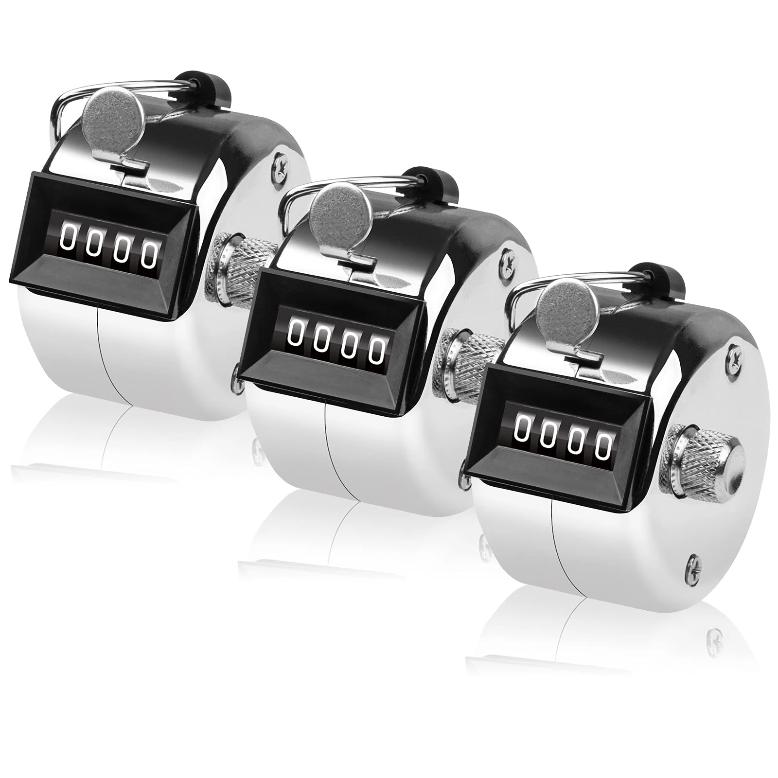 SDARMING tally counter, 4-digit clicker counter, Metal hand tally counters clicker for counting, golf scoring