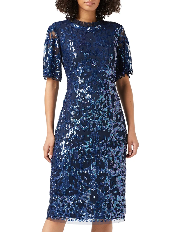 Frock and Frill Maitea Embellished mini Dress Midnight Blue - Image 1