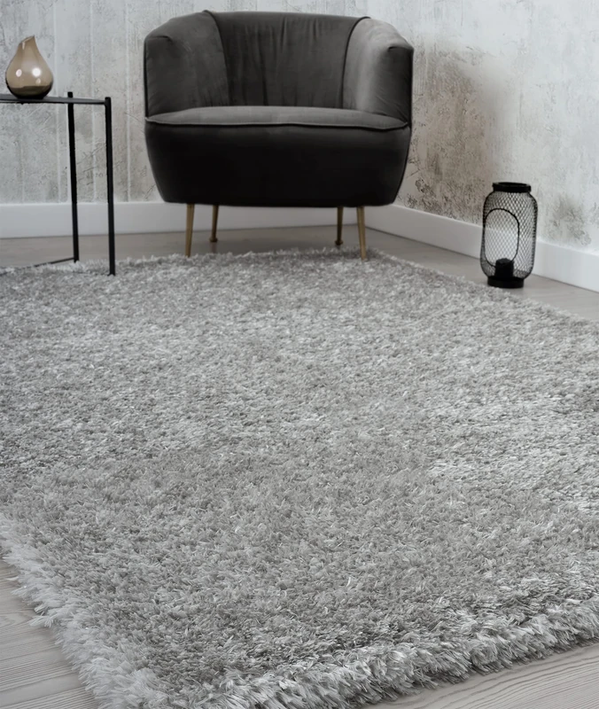 Mia's Teppiche Fiona Rug Living Room, Bedroom Silver 120x160 cm High Pile