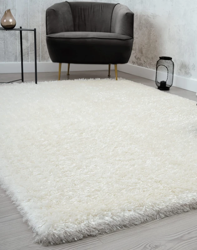 Mia's Teppiche Fiona Rug Living Room, Bedroom Cream 200 x 290 cm High Pile