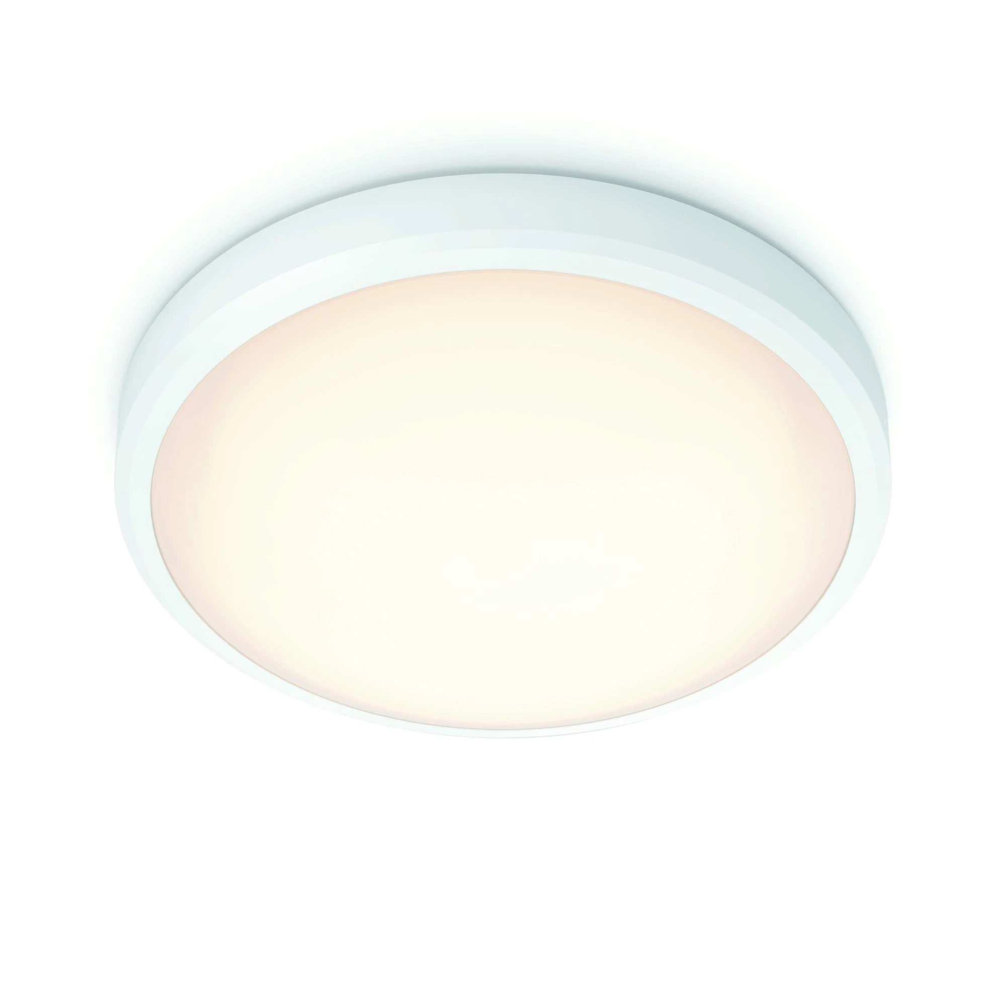 Philips LED Doris Bathroom Ceiling Light 2700K 17W IP44 [Warm White - White] For Indoor Lighting, Bathroom and Kitchen