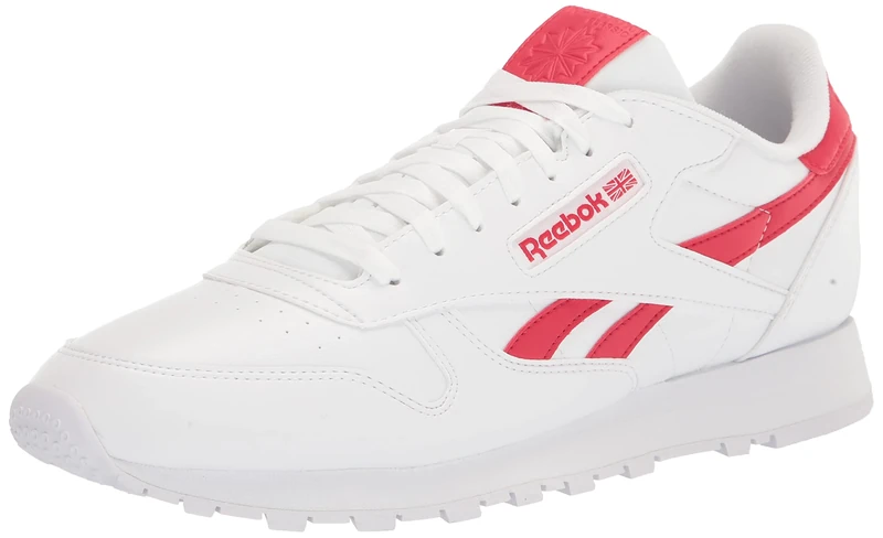 Reebok Unisex Classic Leather Sneaker, Vegan Collection/White/Vector Red, 9 US Men - Image 1