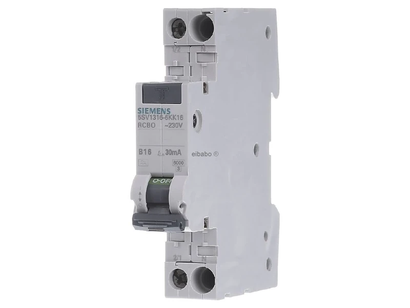 MTD Switch 16A 1 Module 1N 6KA 30MA AC 5SV13161KK16