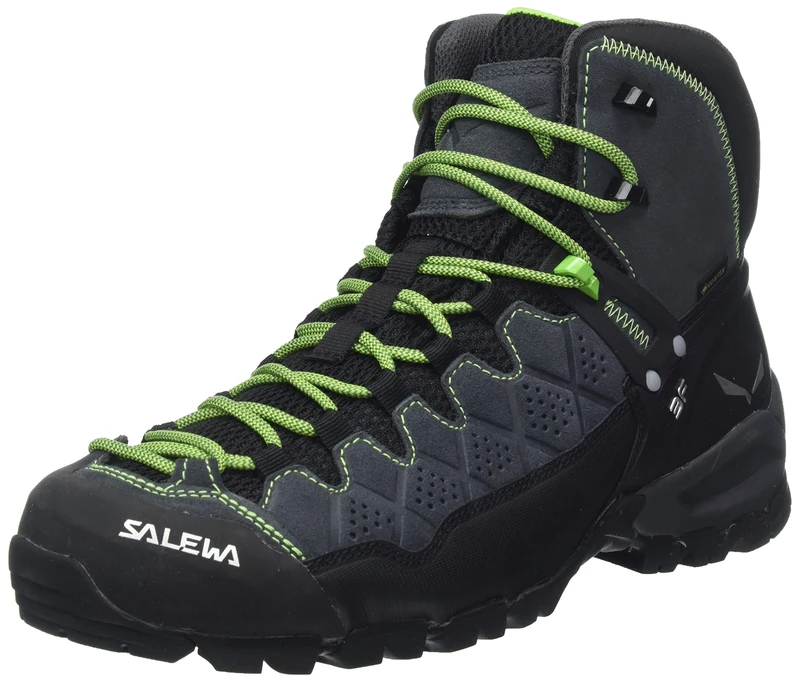 Salewa Ms Alp Trainer Mid Gtx, Onyx Pale Frog, 6, Male