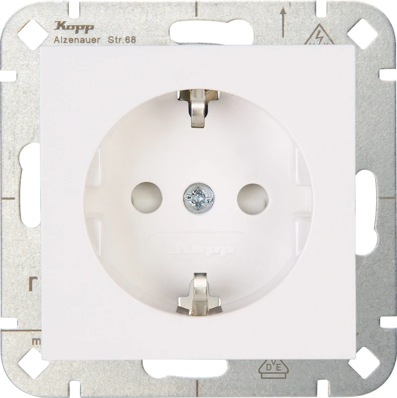 Kopp 940029009 Protective Contact Socket, Pure White