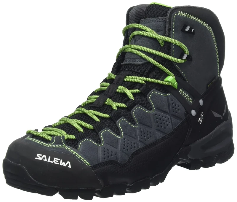 Salewa Ms Alp Trainer Mid Gtx, Onyx Pale Frog, 6.5, Male