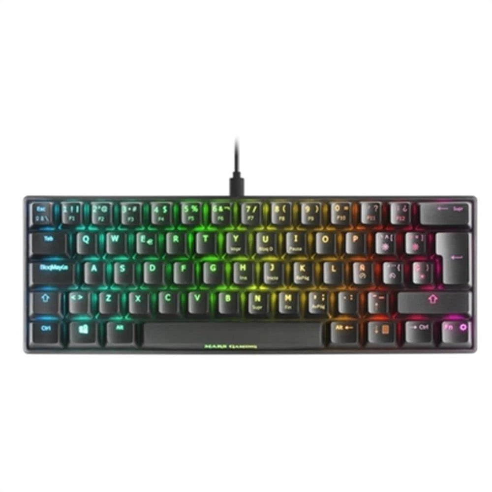 Mars Gaming MKMINIRPT, Ultra-Compact Mechanical Keyboard, Full RGB Chroma, Switch OUTEMU PRO Red, Black, Portuguese Language