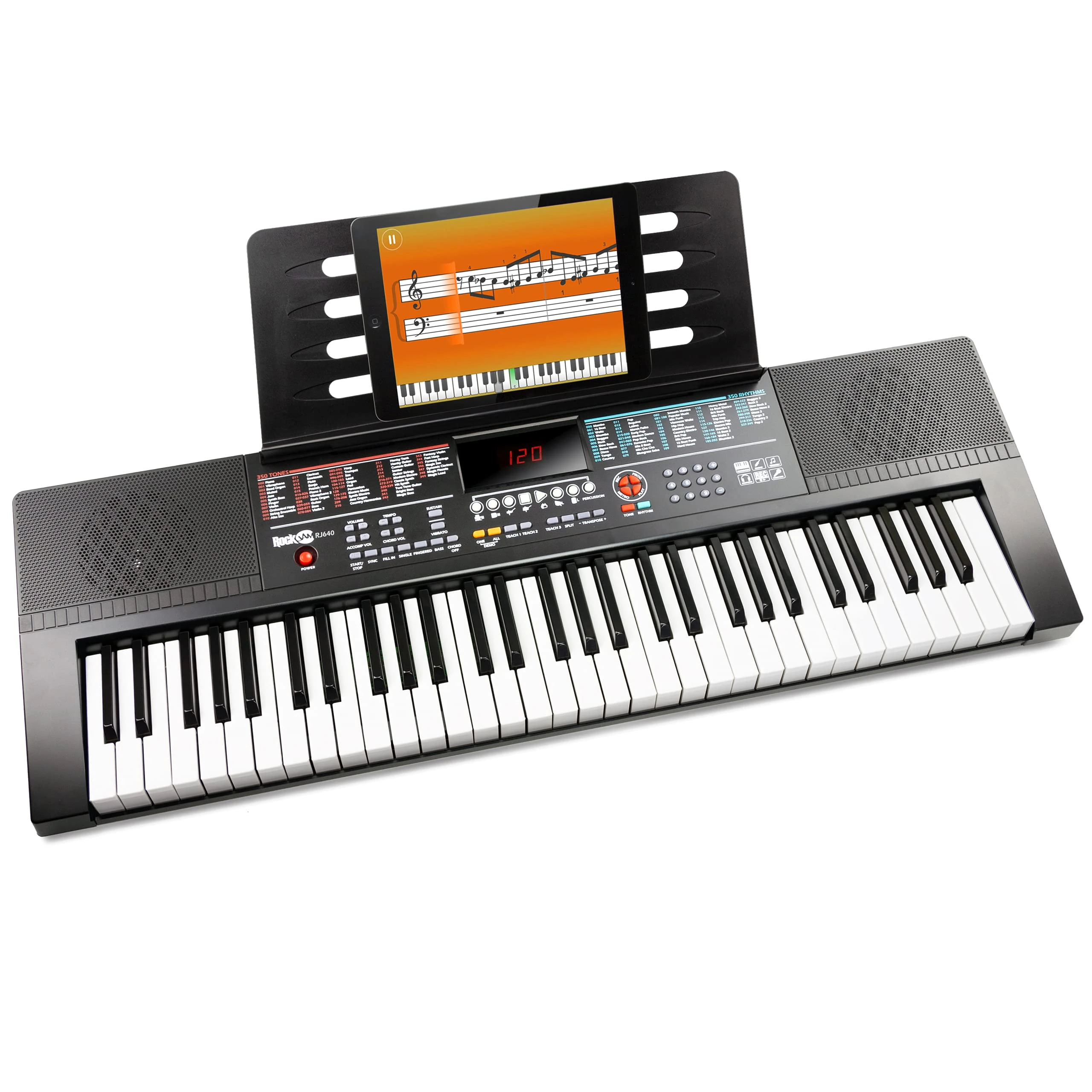 RockJam 54 Key Keyboard Piano with LED