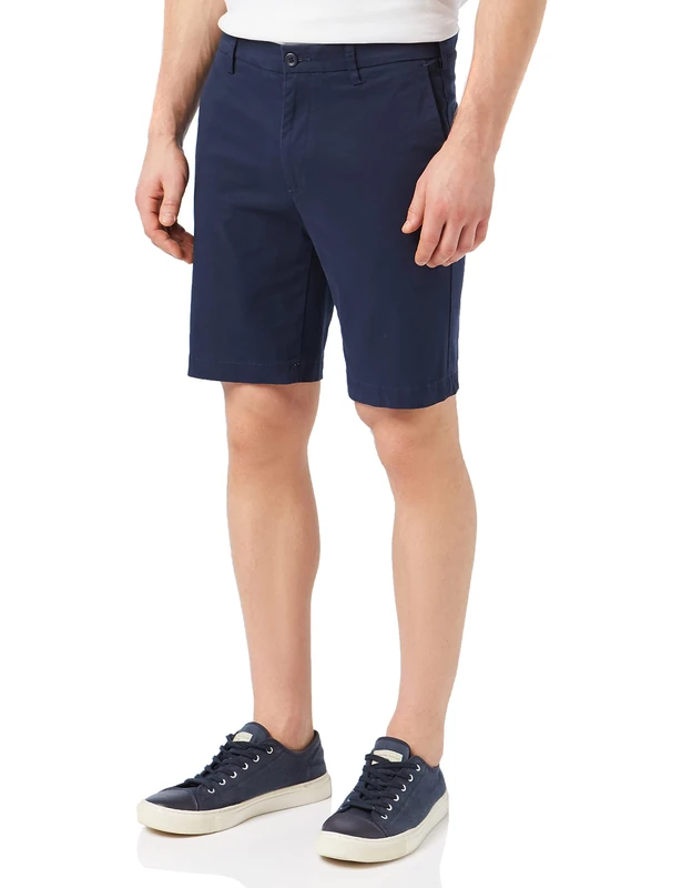 Dockers Men's Smart Supreme Flex Modern Chino Short Pants, Navy Blazer, 28 UK
