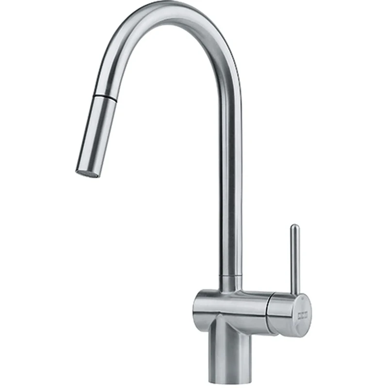 Franke Kitchen Sink tap with a Fixed spout Leda Neo Pull-Out-Stainless steel-115.0590.047, Grey