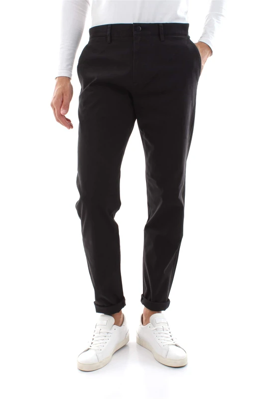 Dockers Men's Smart 360 Flex Chino Tapered Pants, Black (Black 0013), 14 UK