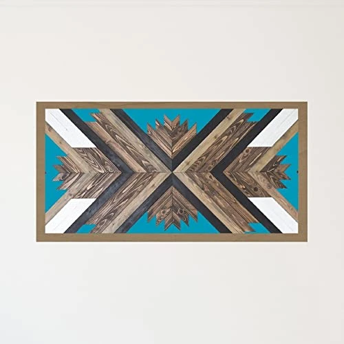 Homemania 1PART-1-60x120-5 Geometrical Picture for Living Room Bedroom Multi-Coloured MDF Wood 60 x 2.5 x 120 cm, Multicoloured