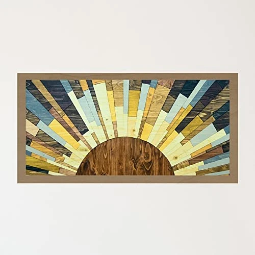 Homemania 1PART-1-60x120-3 Geo Geometric Picture for Living Room, Bedroom, MDF Wood, 60 x 2.5 x 120 cm