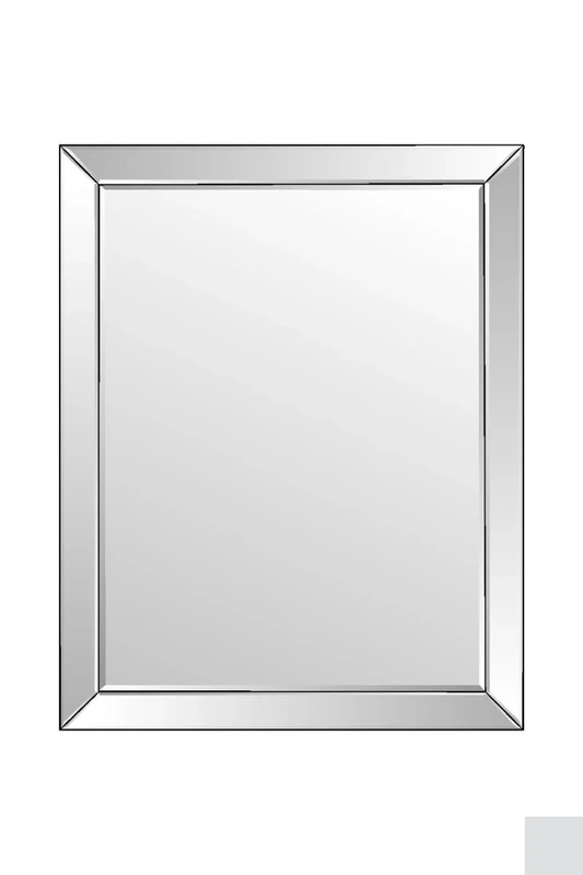 MirrorOutlet Milton Manor Modern Venetian Bevelled Wall Mirror 3'ft10 x 3ft1 (120cm x 94cm), Frameless, DC013-M