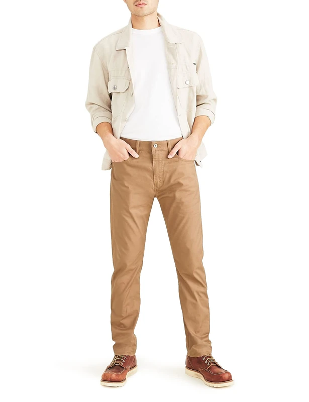Dockers Mens Smart 360 Flex Cut Slim Jeans, Otter, 30W / 32L UK