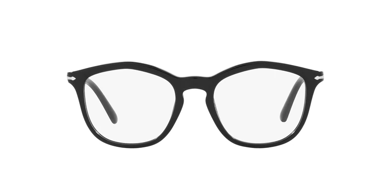 Persol Po3267v Square Prescription Eyewear Frames, Black/Demo Lens, 49 mm