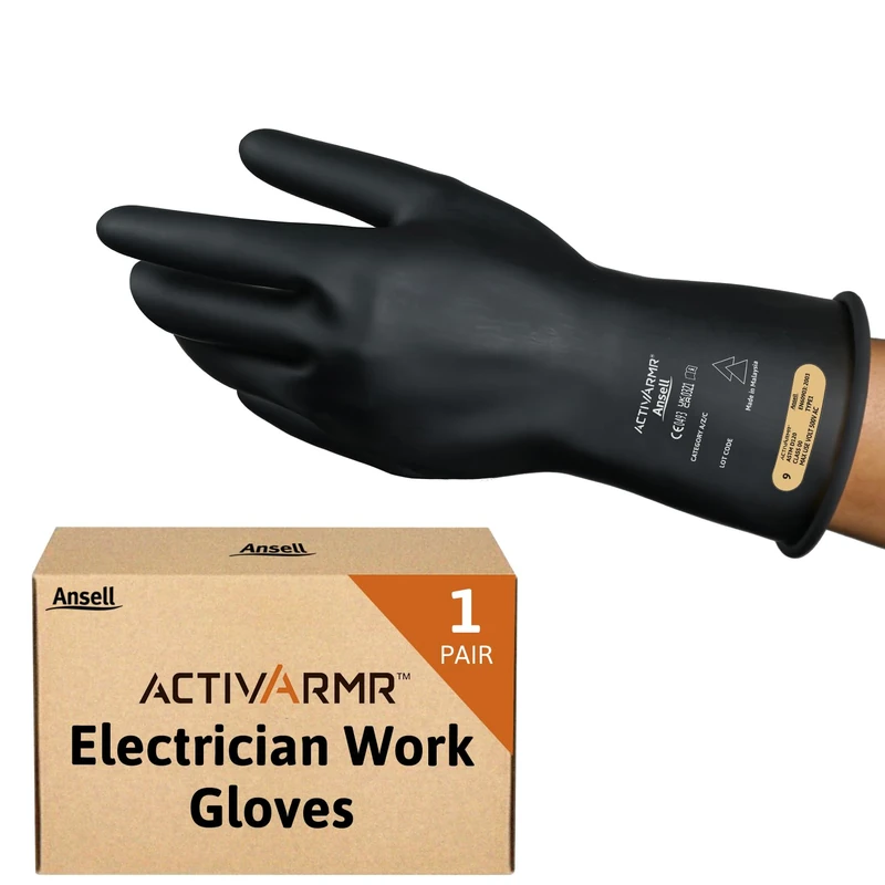 Ansell ActivArmr Class 00 Electrical Insulating Gloves - Size M - Image 1