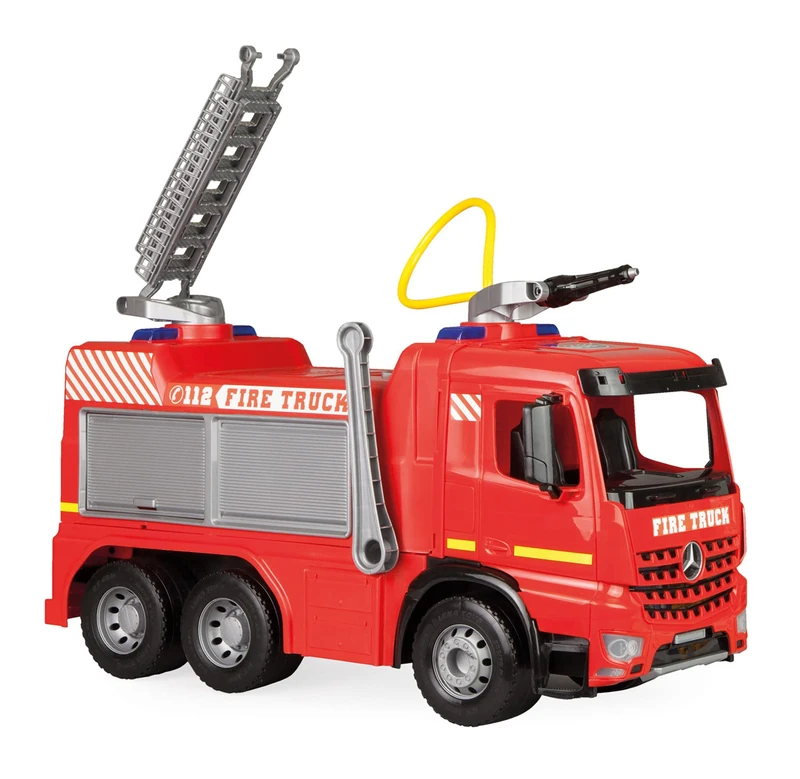 Lena 02158 - Strong Giant Giga Trucks Fire Brigade Arocs, Sturdy Fire Engine Approx. 66 cm, Fire Engine with 3 Axles, 1.5 Litre Tank and Water Cannon up to 8 Metres, Vehicle for Children from 3 Years - Image 1