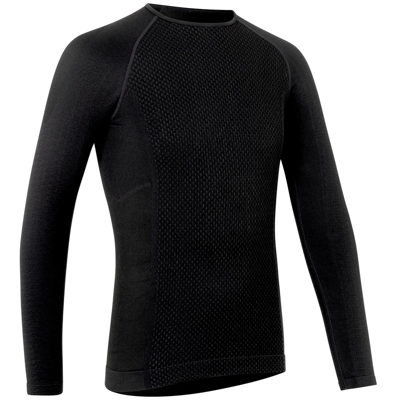 GripGrab Unisex Expert Seamless 2nd Edition Thermal Long Sleeve Cycling High-performance Winter Bicycle Under-shirt Base Layer Top, Black, M-L UK - Image 1