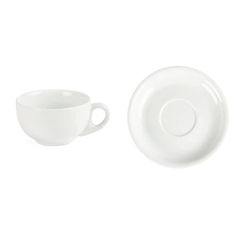 Olympia Whiteware Cappuccino Cup CB462 (Box36) & Saucer CB463 (Box36)