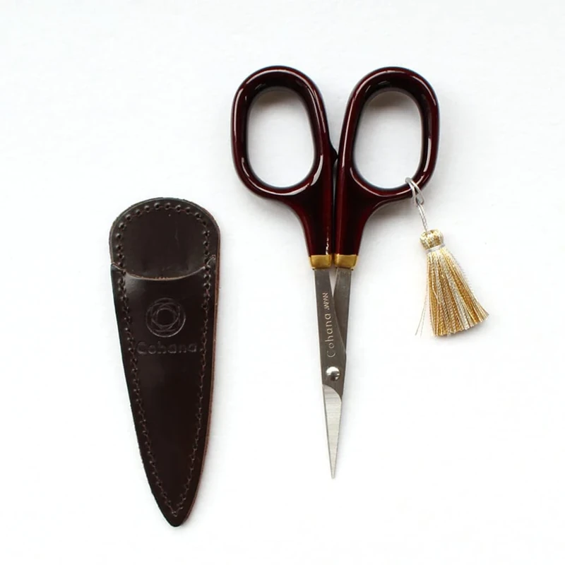 Cohana Scissors with Gold Lacquer 10.5cm Brown - 1pc