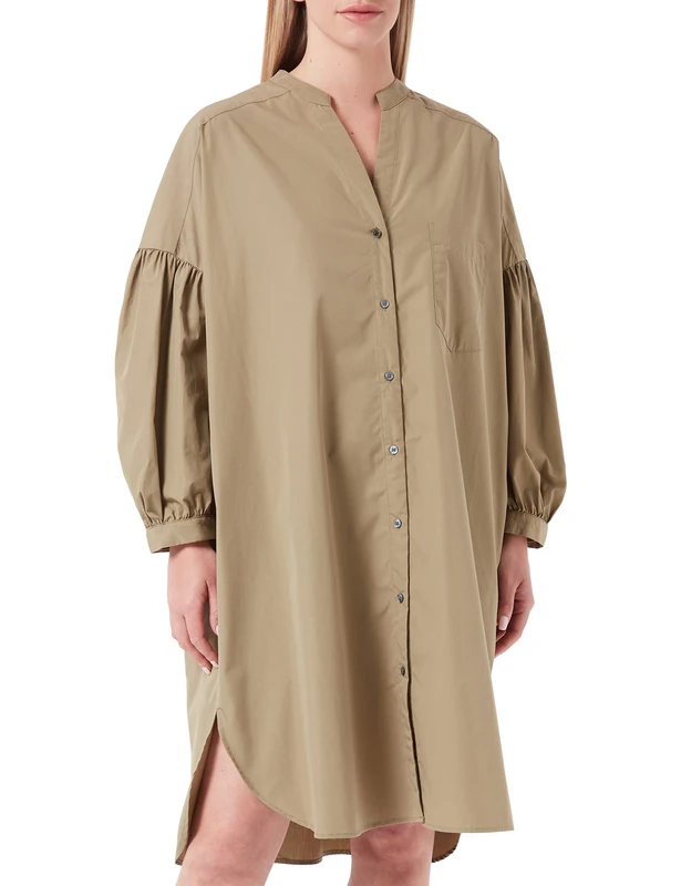 REPLAY Women's W9721 .000.83214 Dress, 766 Brown, L