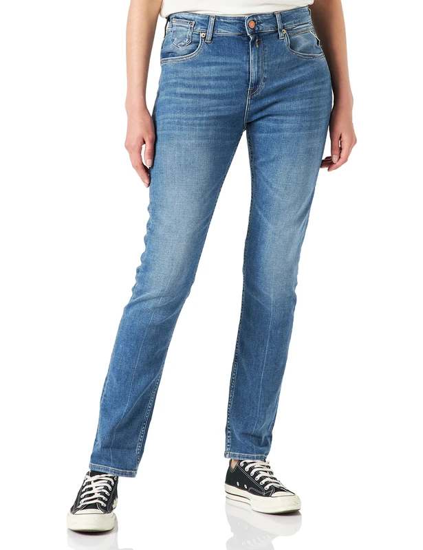 REPLAY Women's Marty Jeans, 9 Blue Denim, 28W / 30L