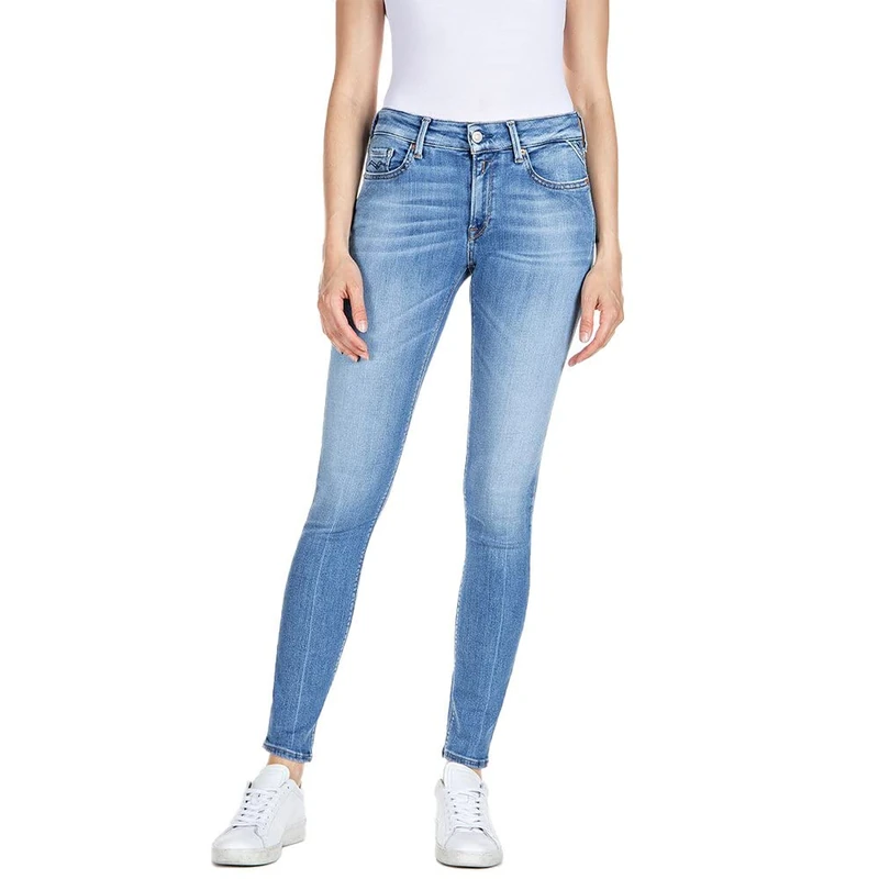REPLAY Women's New Luz Jeans, 9 Blue Denim, 23W / 30L