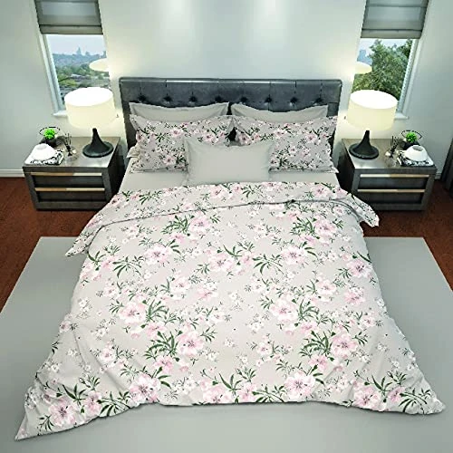 Homemania Cherry Bedding – Double – with Fitted, Sheet and Pillowcase – Multi-Coloured Cotton, 240 x 290 cm, Multicolored - Image 1