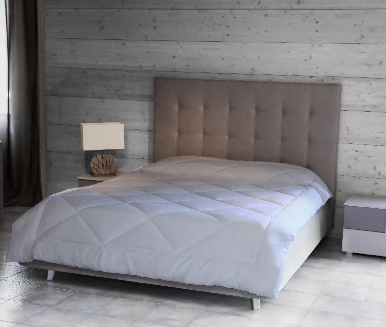 Homemania 14771 Two-Solid Colour Duvet, Double, Winter-for Bed-White, Microfibre, 250 x 200 cm