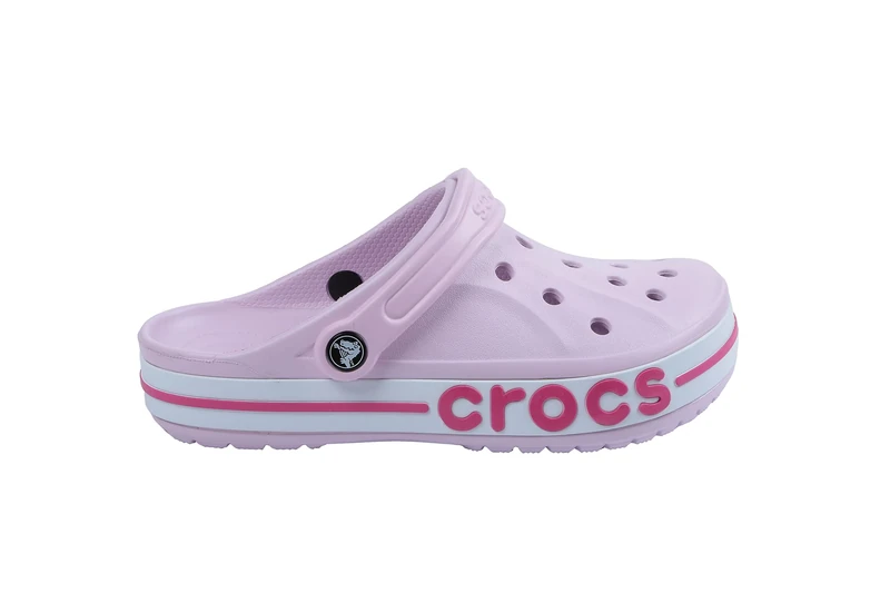 Crocs Bayaband Clogs, Unisex Clogs, Lightweight and Secure Fit Ballerina Pink/Candy Pink Size 9 UK Men/ 10 UK Women