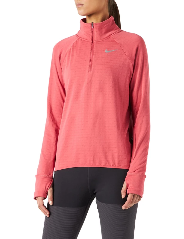 Nike Women's Tf Element Hz Sweatshirt, Archaeo Pink/Reflective Silv, S