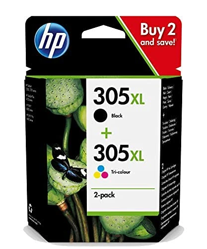HP 6ZA94AE 305XL High Yield Black Tri-Colour Original Ink Cartridge Set