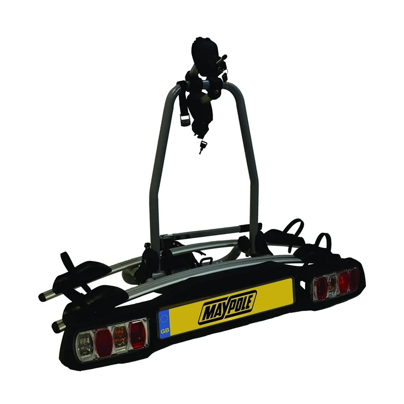 Maypole 2 Bike Total 30 kg Towball Mounted Bike Carrier Tilting System and Rapid Lock Quick Release Handle