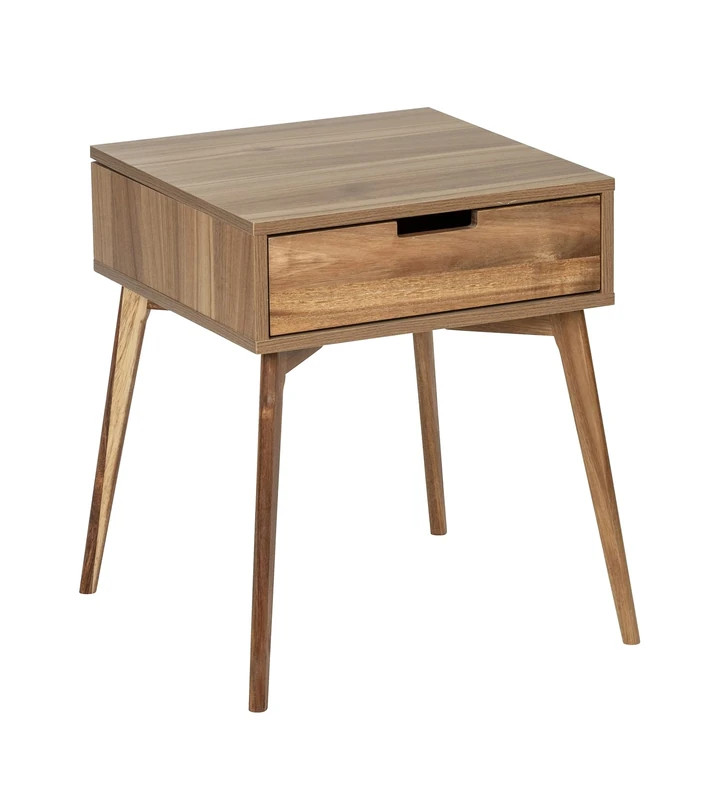 Wenko Side Table, Wood, Brown, 50 x 55 x 50 cm, 50747800