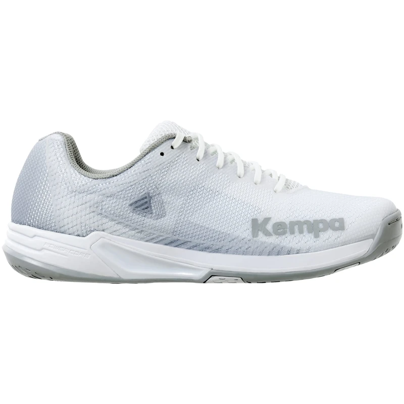 Kempa Wing 2.0 Women Handball Shoe, Blanc/gris Froid, 3.5 UK