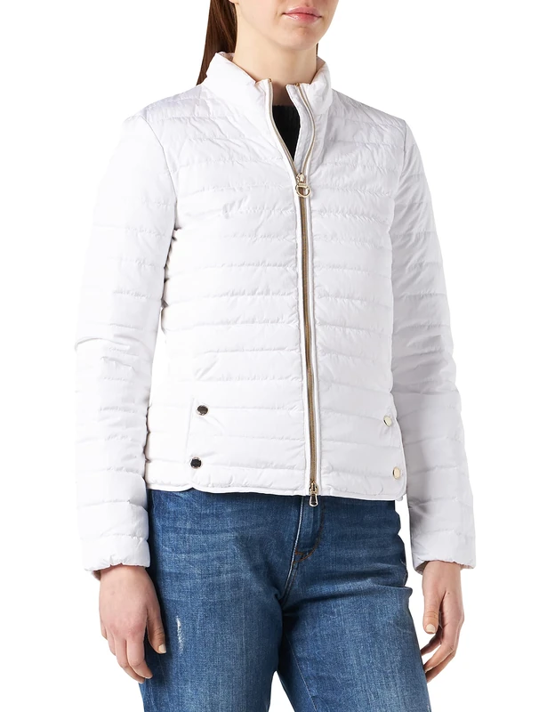 Geox W MYLUSE woman DOWN JACKET, BRILLANT WHITE, 8