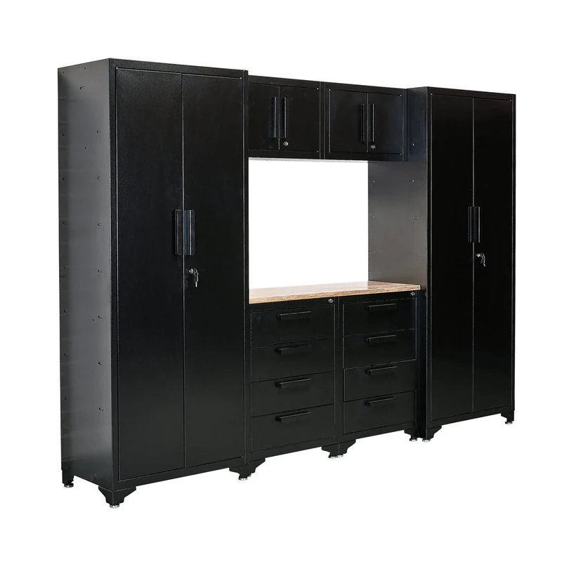 Draper 40086 Double Garage Workstation, Black, One Size