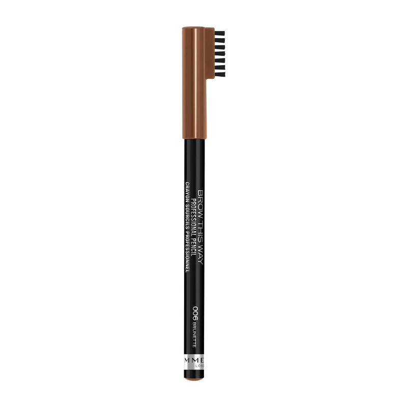 Rimmel London Brow This Way Pencil, 006 Brunette, 1.4g