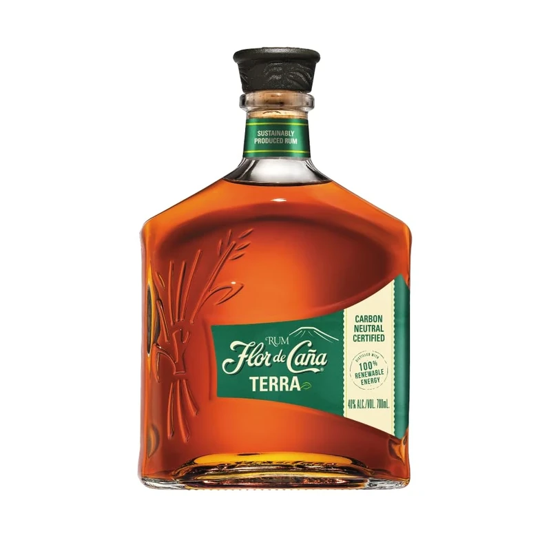 Flor de Caña 15yr ECO Rum 70cl, 40% ABV | Eco-Friendly, Carbon Neutral, Sustainably produced, Super Premium, Golden Aged Rum | Nicaragua |