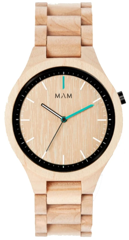 MAM Unisex Adult Analogue Digital Automatic Watch with Strap S0362032, Brown, Estándar, Modern