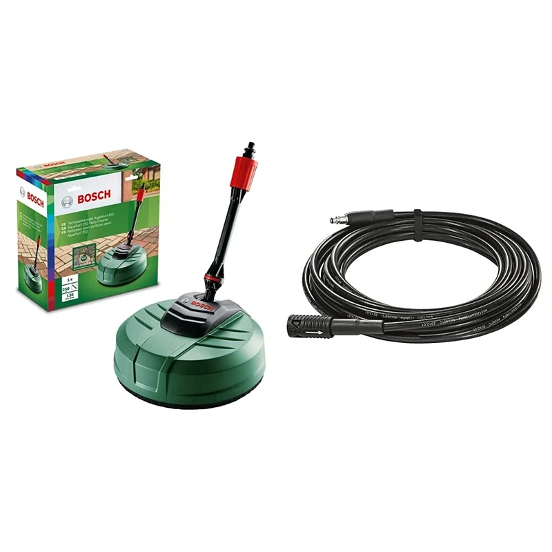 Bosch Aquasurf 250 Patio Cleaner Attachment - Green, 6m Extension Hose