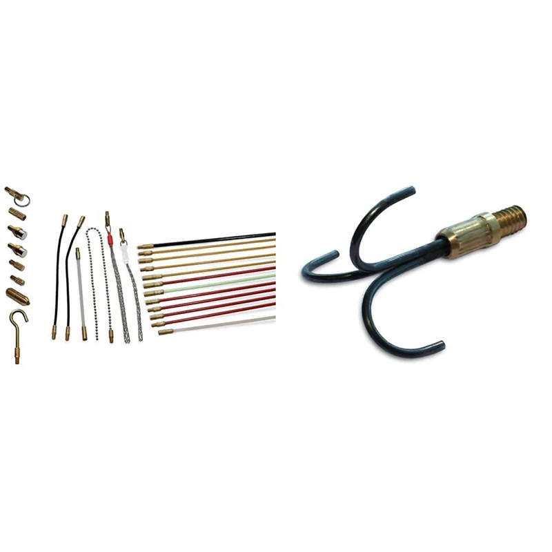 Super Rod CRSK12 12m 36ft Installation Kit with 13 Cable Handling Attachments & SR-TR Tri-Hook